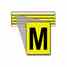 Brady 3400-M 34 Series Number & Letter Card Turkey