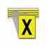 Brady 3400-X 34 Series Number & Letter Card Turkey