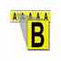 Brady 3460-B 34 Series Number & Letter Card Turkey