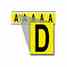 Brady 3460-D 34 Series Number & Letter Card Turkey