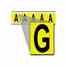 Brady 3460-G 34 Series Number & Letter Card Turkey