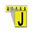 Brady 3460-J 34 Series Number & Letter Card Turkey