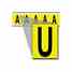 Brady 3460-U 34 Series Number & Letter Card Turkey