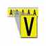 Brady 3460-V 34 Series Number & Letter Card Turkey