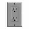 Leviton 5325-GY Décora Duplex Receptacle Turkey