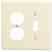 Leviton 80505-I Combo Wallplate Turkey