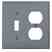 Leviton 80705-GY Combo Wallplate Turkey