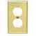 Leviton 81003 Duplex Wallplate Turkey
