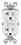 Leviton GFWT2FW 20 Amp Turkey