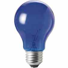Philips Lighting 25A / TB 120V 6 / 1 25A/TB 120V 6/1 25 Watt Bulb A19 Transparent Blue Turkey