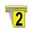 Brady 1520-2 15 Series Number & Letter Card Turkey