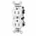 Leviton 5262-IGW SlimDuplex Receptacle Turkey