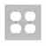 Leviton 87016 Duplex Wallplate Turkey