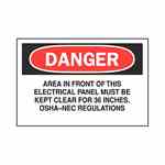 Brady 84859 Electrical Hazard Sign Turkey