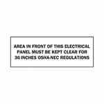 Brady 84950 Electrical Hazard Sign Turkey