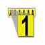 Brady 1550-1 15 Series Number & Letter Card Turkey