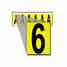 Brady 1550-6 15 Series Number & Letter Card Turkey