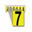 Brady 1550-7 15 Series Number & Letter Card Turkey