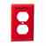 Leviton 80703-RE Duplex Wallplate Turkey