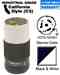 Leviton CS826-5C Locking Plug Turkey