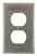 Leviton 84003-E40 Duplex Wallplate Turkey