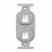 Leviton 41087-2GP Insert Dplx 106 Grey Turkey