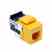 Leviton 41106-RY6 Jack 6p6c Usoc Yellow Turkey