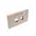 Leviton 49910-HI2 Plate Mod Frn 2pt Hm Iv Turkey