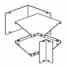 Cooper B-line 6645 L COMBO Cooper B-Line  Wireway 45° Elbow Turkey