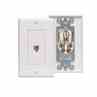 Leviton 40949-W W/plt Flmt 1tel 6p4c Wh Turkey