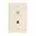 Leviton C2450-I 6p4c/coax Wallplate Iv Turkey