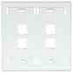 Leviton 42080-4WP Wallplate 2 Turkey