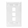 Leviton 42080-3WS Quickport Wallplate Turkey