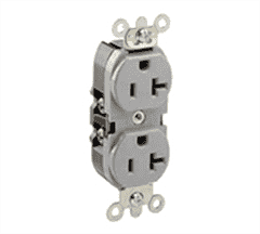 Leviton 5362-GYS Duplex Receptacle Turkey