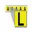 Brady 3460-L 34 Series Number & Letter Card Turkey