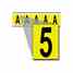 Brady 3460-5 34 Series Number & Letter Card Turkey