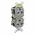 Leviton 5462-GY Narrow Duplex Receptacle Turkey