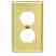 Leviton 81003-PB Duplex Wallplate Turkey