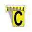 Brady 1550-C 15 Series Number & Letter Card Turkey