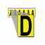 Brady 1550-D 15 Series Number & Letter Card Turkey