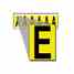 Brady 1550-E 15 Series Number & Letter Card Turkey