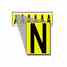 Brady 1550-N 15 Series Number & Letter Card Turkey