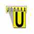 Brady 1550-U 15 Series Number & Letter Card Turkey