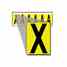 Brady 1550-X 15 Series Number & Letter Card Turkey
