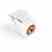Leviton 40735-ROW White RCA Turkey