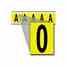 Brady 3460-0 34 Series Number & Letter Card Turkey
