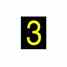 Brady 5905-3 lite Reflective Numbers & Letters Turkey