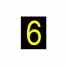 Brady 5905-6 lite Reflective Numbers & Letters Turkey