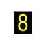 Brady 5905-8 lite Reflective Numbers & Letters Turkey
