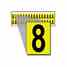 Brady 1520-8 15 Series Number & Letter Card Turkey